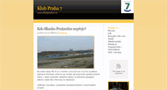 Desktop Screenshot of old.klubpraha7.cz