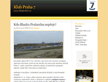 Tablet Screenshot of old.klubpraha7.cz